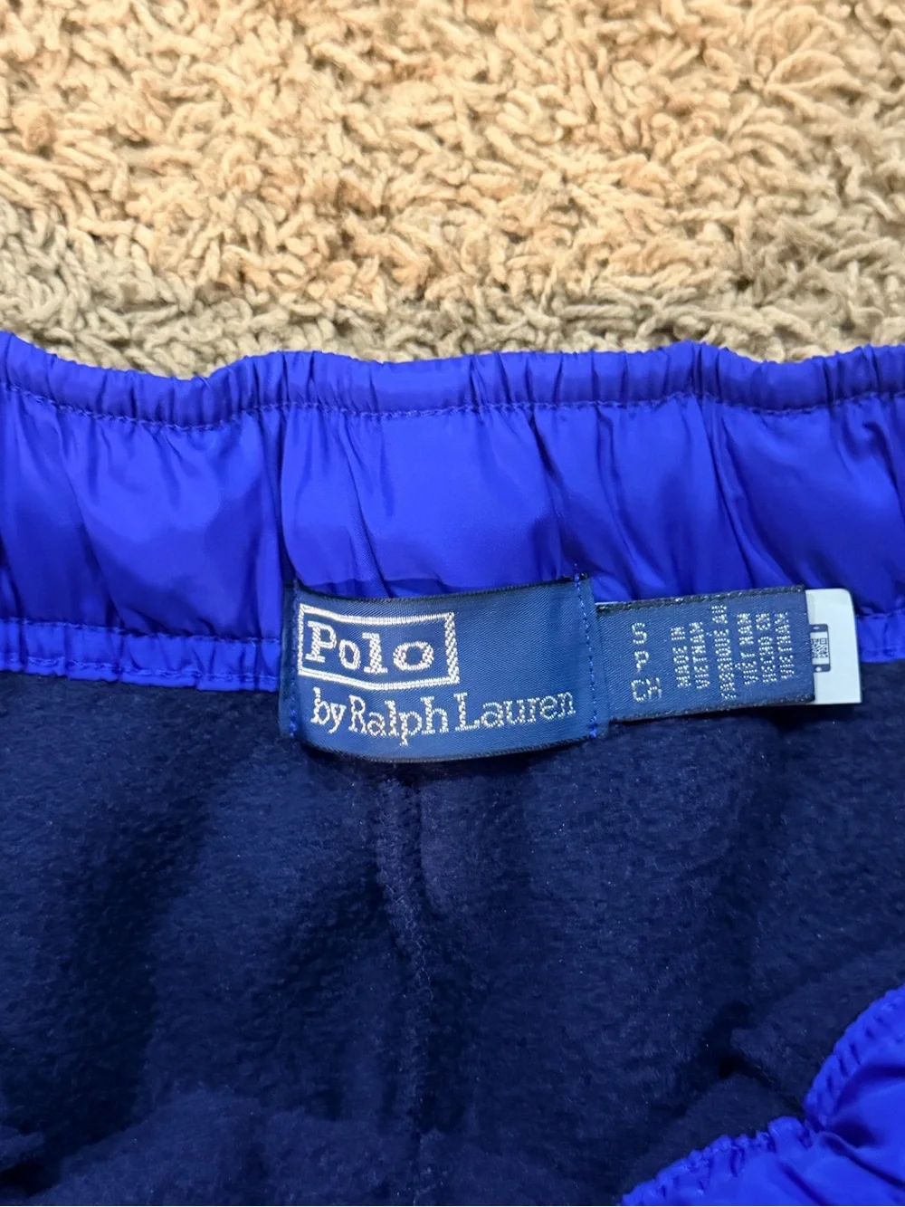 New Polo Ralph Lauren Navy Blue USA FLAG Fleece Sweatpants Small NWOT Olympics